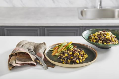 Riz sauvage frit 